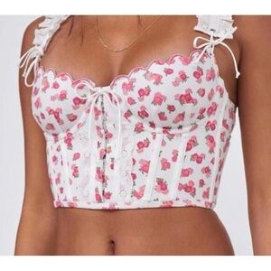 Rosette Baby Blooms Bustier Corset Top